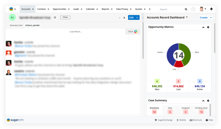 Unify Customer Experiences graphic | Slack CRM Integration | SugarCRM