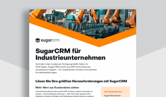 SugarCRM für die Fertigungsindustrie