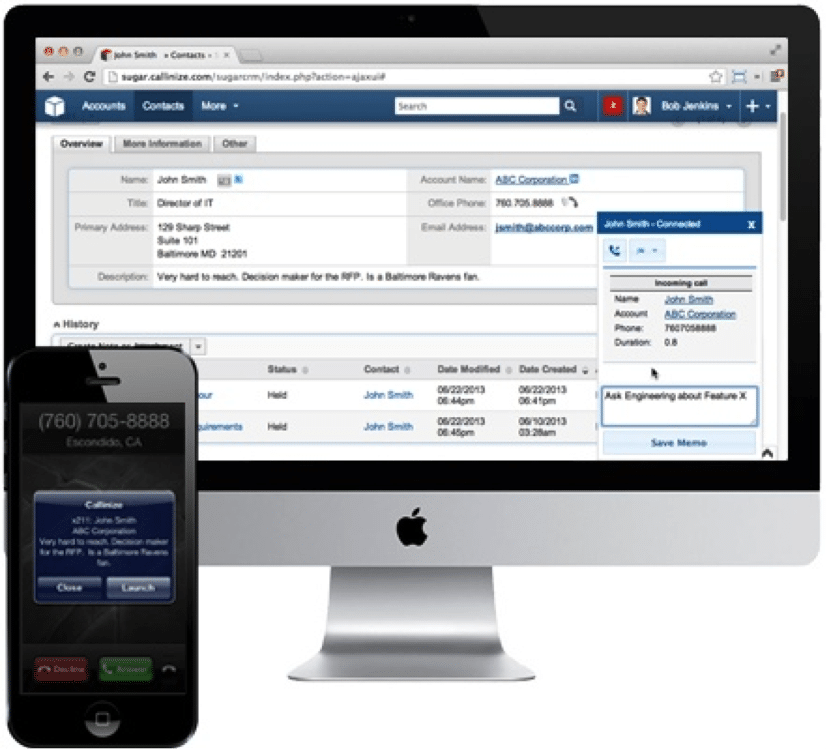 Quickly and easily integrate your phone system to Sugar with Callinize