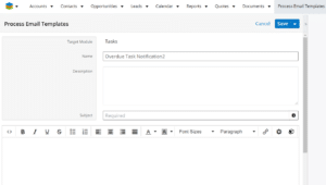 Save Create Email Template