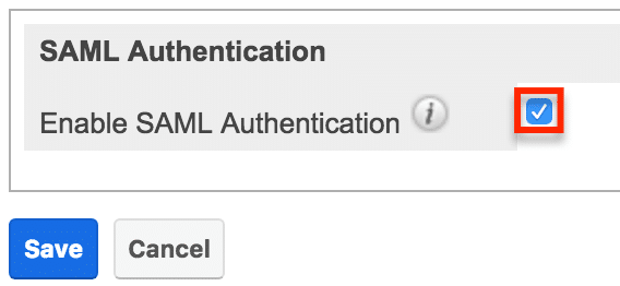 SAML authentification