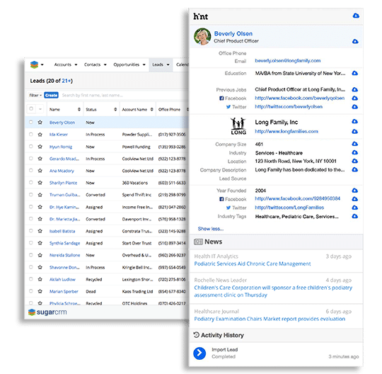 SugarCRM Hint workflow