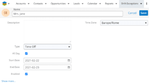 select the desired Time Zone for your teams