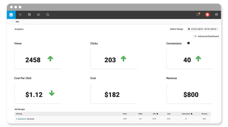 Customize Reports with Metrics that Matter graphic | Marketing Analytics | SugarCRM