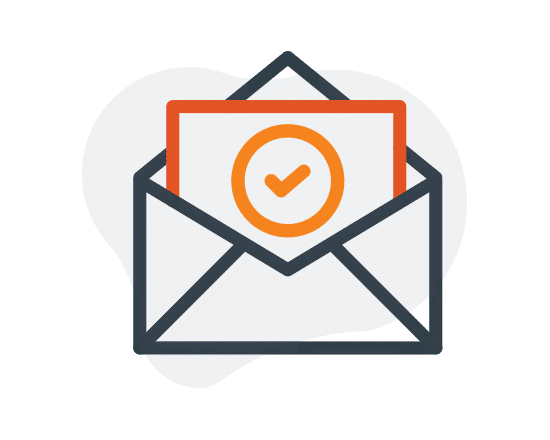 Envelope icon with clock inside | Marketing Automation for Salesforce | SugarCRM