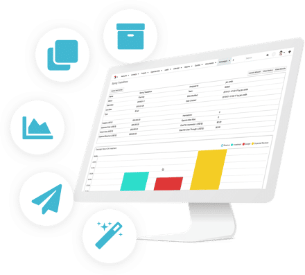 customized SugarCRM software displayed on desktop | Configure and Customize CRM | SugarCRM