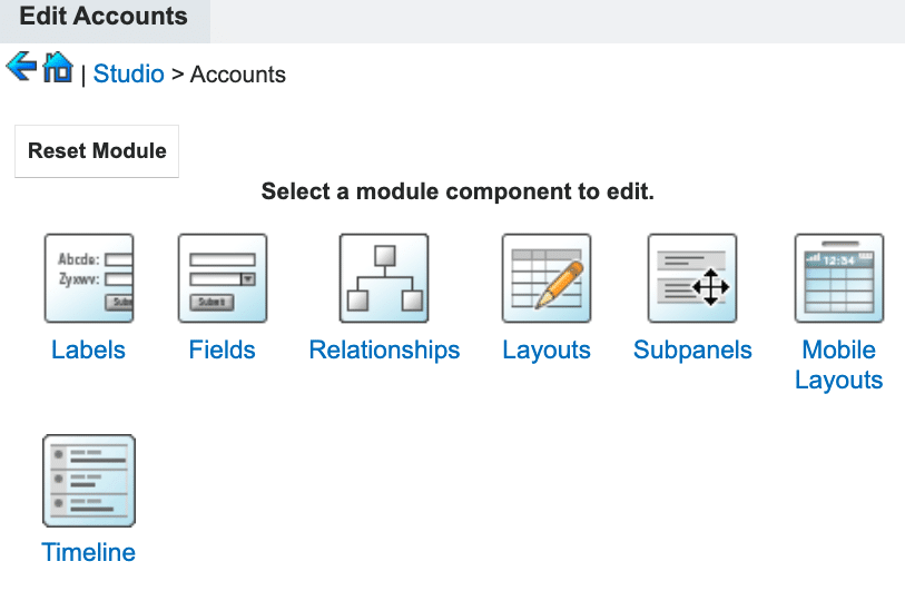 sugar studio makes custoizations easy in Sugar
