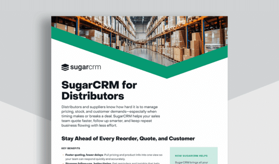 SugarCRM for Distributors